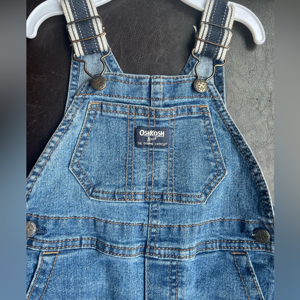 OSHKOSH OVERALLS DENIM SIZE 18 MOS